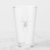 Verre "Arachnid" Simplement Éffrayant B&W Pint Glass (Dos)