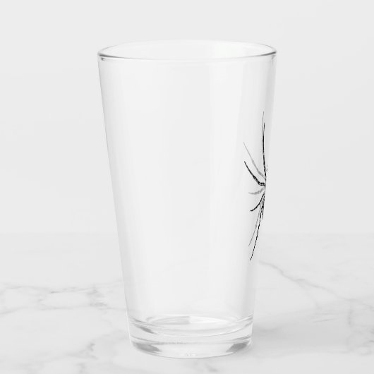 Verre "Arachnid" Simplement Éffrayant B&W Pint Glass (Droite)