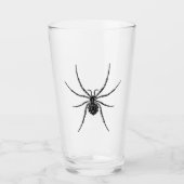 Verre "Arachnid" Simplement Éffrayant B&W Pint Glass (Devant)