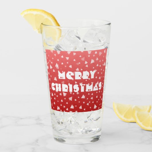 Verre Arbre de Noël (Devant glace)