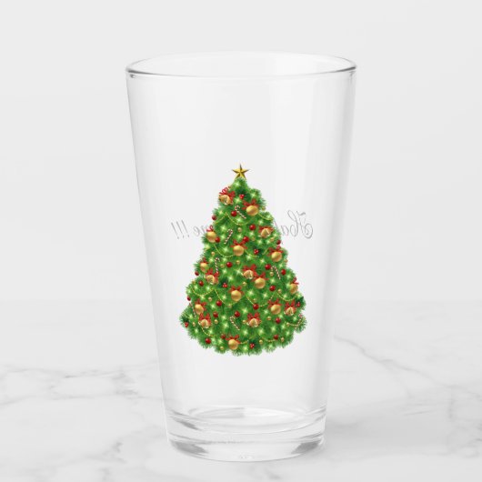 Verre Arbre de Noël (Devant)