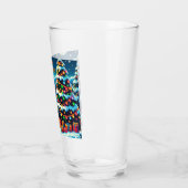 Verre Arbre de Noël 8 bits & Père Noël (Gauche)