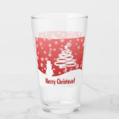 Verre Arbre de Noël blanc et Snowman (Dos)