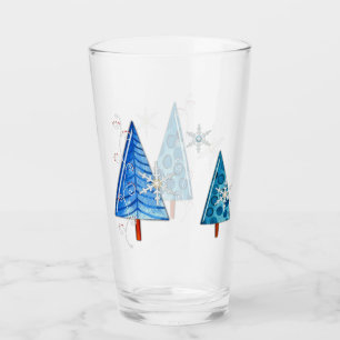 Verre Arbre de Noël et bijoux à flocons de neige