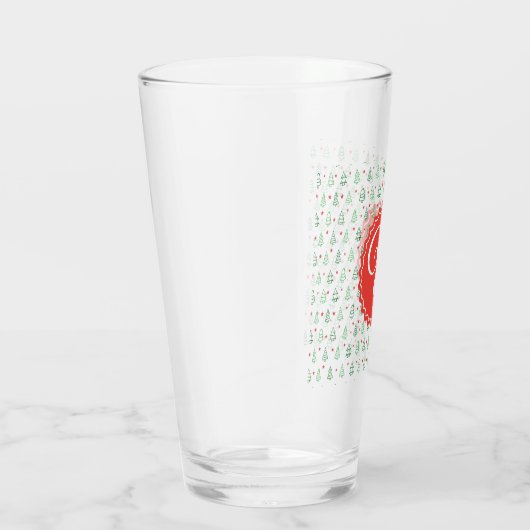 Verre Arbre de Noël rouge et vert (Droite)