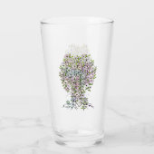 Verre Arbre De Vie - Spirales Fruits Feuille 1 (Dos)