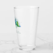 Verre Arbres à l'aquarelle (Gauche)