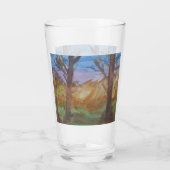 Verre Arbres au coucher du soleil (Dos)