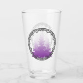 Verre Arbres de Noël À feuillage persistant à violet rou (Dos)