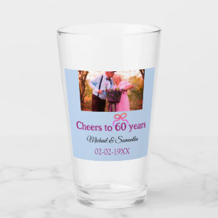 Verre Arc doré pour 60 ans de mariage