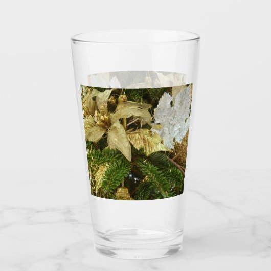 Verre Argent et or Noël Arbre II (Devant)