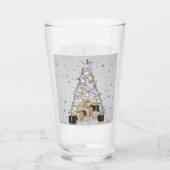 Verre Argent Gold et Arbre de Noël Noir (Dos)