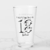 Verre Argent métallique 18e anniversaire (Dos)