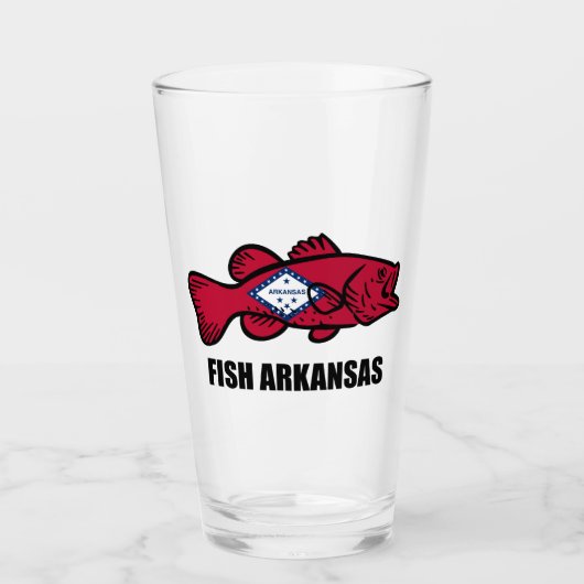 Verre Arkansas de poissons (Devant)