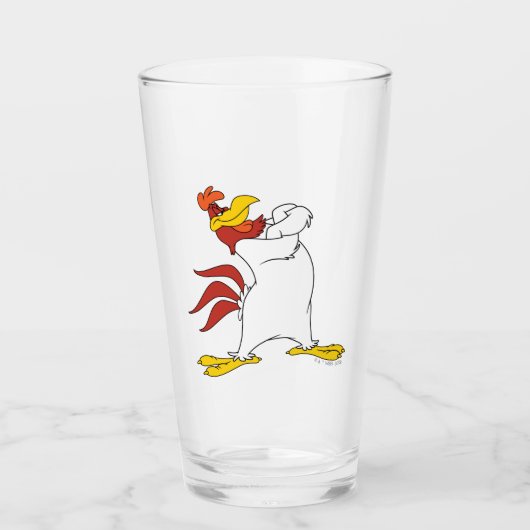 Verre Armoiries de Foghorn Leghorn franchies (Devant)
