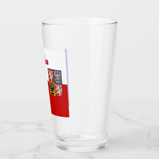 Verre Armoiries de la République tchèque (Gauche)
