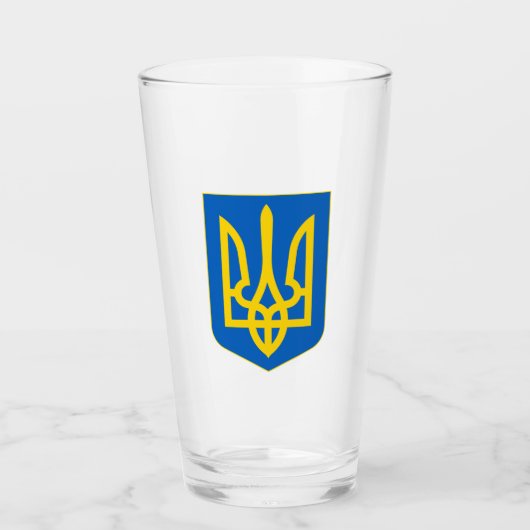 Verre Armoiries de l'Ukraine (Devant)