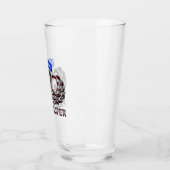 Verre Arrivée de sauts aériens avec drapeau américain (Gauche)