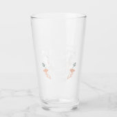 Verre Art chrétien floral foncé - Psaume 56:3 (Devant)