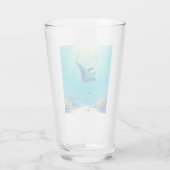 Verre Art côtier classique, raie manta (Dos)