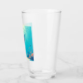 Verre Art côtier classique, raie manta (Gauche)