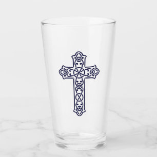 Verre Art de nœuds graphiques de la croix celtique