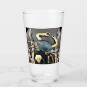 Verre Art du métal océanique du crabe bleu (Devant)