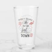 Verre art du mot rose (Dos)