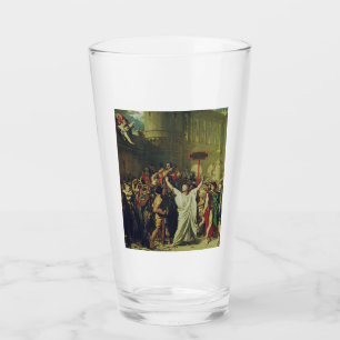 Verre Art du Saint Symphorien d'Autun Martyre Sacré