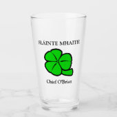 Verre Art floral de la Saint-Patrick Trèfle vert (Devant)