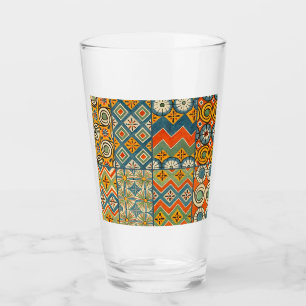 Verre Art Géométrique Coloré Antique Égyptien Graphique