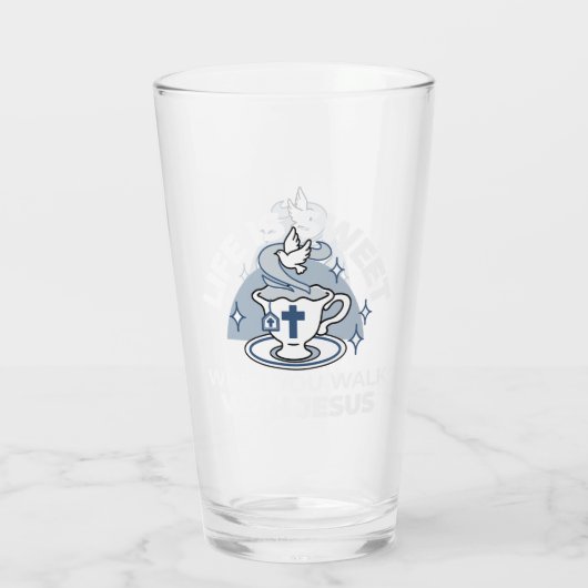 Verre Art Vivant Fidèle - Teacup avec Croix et Dove (Dos)