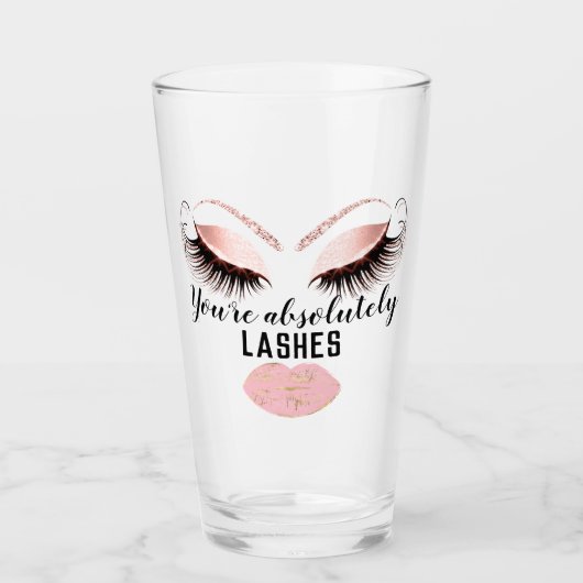 Verre Artiste de maquillage sur mesure Eyelash rose Kiss (Devant)