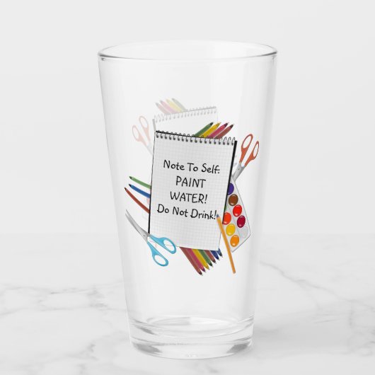 Verre Artistes Peindre l'eau (Devant)