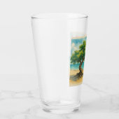 Verre Aruba Divi Tree Eagle Beach aquarelle (Droite)