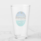 Verre "Aruba Est. Plage Drapeau 1986" (Dos)