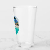 Verre "Aruba Est. Plage Drapeau 1986" (Gauche)
