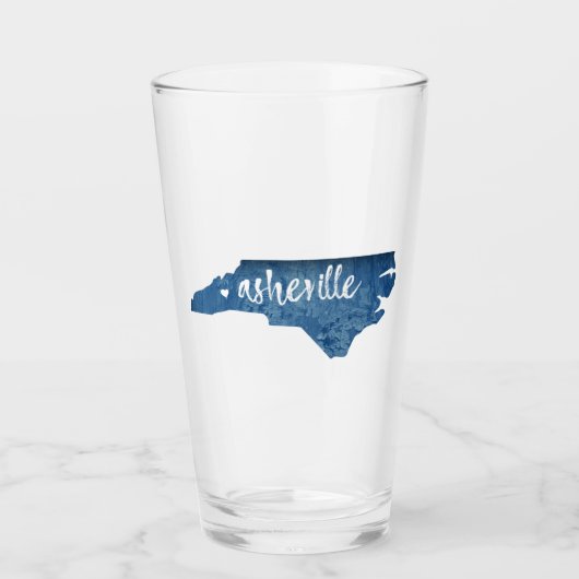 Verre Asheville Caroline du Nord Grain de bois (Devant)