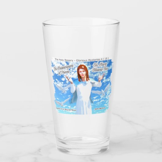 Verre Assomption de Sainte Marie au Ciel (Devant)