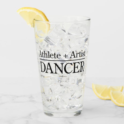 Verre Athlète + Artiste = Danseuse (Devant glace)