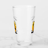 Verre Attention ! Sorcière en vol (Gauche)