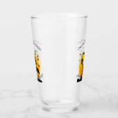 Verre Attention ! Sorcière en vol (Droite)