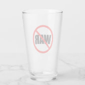 Verre Aucun symbole de guerre (Dos)