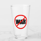 Verre Aucun symbole de guerre (Devant)