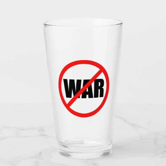 Verre Aucun symbole de guerre (Devant)