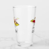 Verre AUJOURD'HUI ! Drôle chien compteur d'agilité (Gauche)