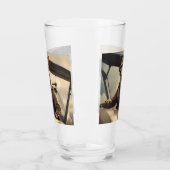 Verre Aussie Kangaroo Avion Pilote, (Gauche)