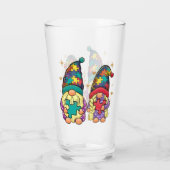 Verre Autisme couple Gnome (Dos)
