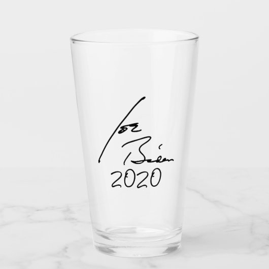 Verre Autographe JOE BIDEN 2020 (Devant)