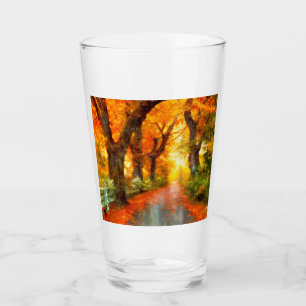 Verre Automne/Automne/Automne/Feuille/Nature